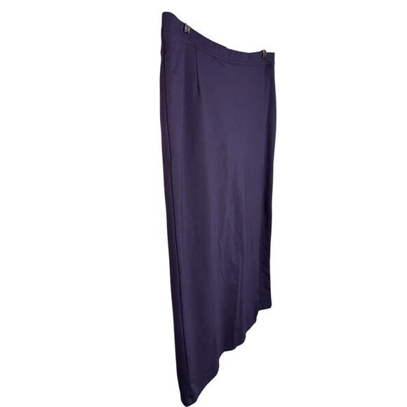 Betabrand Sassiest Pant Skirt Combo Deep Purple Stretchy Comfy Career Size XL - Picture 7 of 11